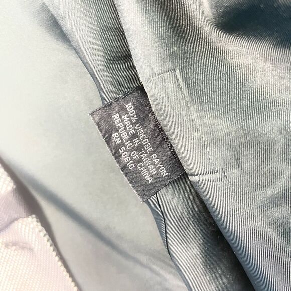 VTG Kasper Houndstooth 80s Ivy League Micro Plaid Double Breasted Blazer Rayon 8 - Picture 5 of 7